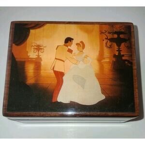 Cinderella So This Is Love Wood Music Box Musical Memories Mapsa Vintage